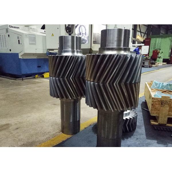 El engranaje cónico de acero de la raspa de arenque de aleación lleva - la carburación superficial resistente