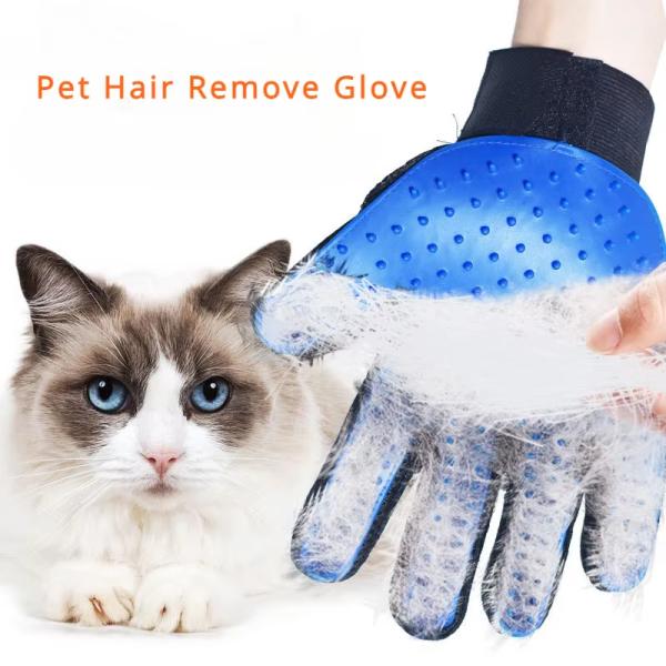 Customized Pet Hair Remover Glove Durable Deshedding Glove For Dogs And Cats