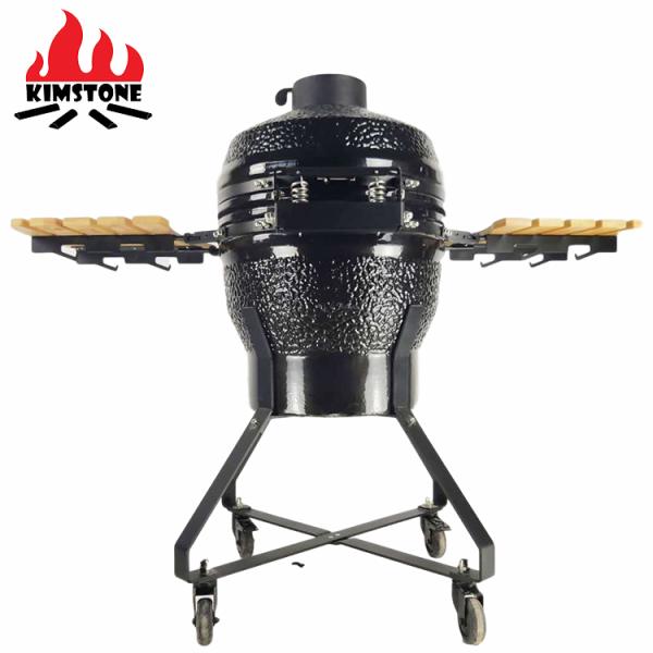 KIMSTONE 18 Inch Kamado Barbecue Rotiserrie Chicken Rotisserie Caja China Asador