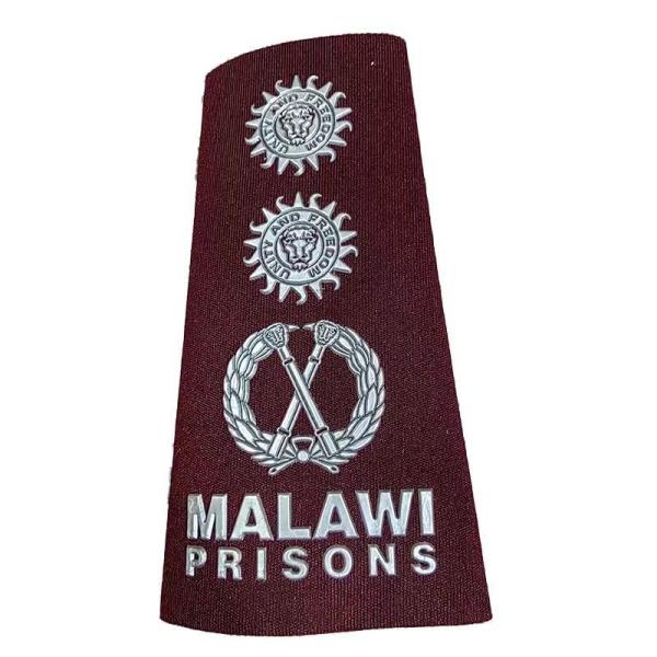 Burgundy Embossed Composite Epaulets Uniform Accessories