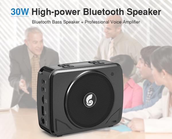 50W 30W 20W 15V 12V 2 set uhf wireless microphone headset handheld voice amplifier bluetooth speaker singing megaphone
