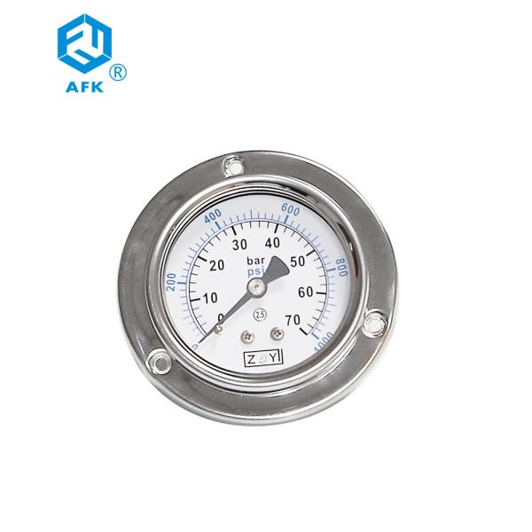 Diâmetro 63mm YTN-100HZT do calibre de pressão do gás de SUS316 160Mpa Digitas com borda