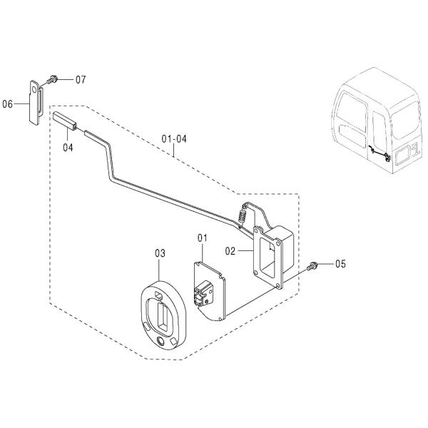 4456247 Резиновые пробки HITACHI экскаваторные запасные части под ZX110 ZX120