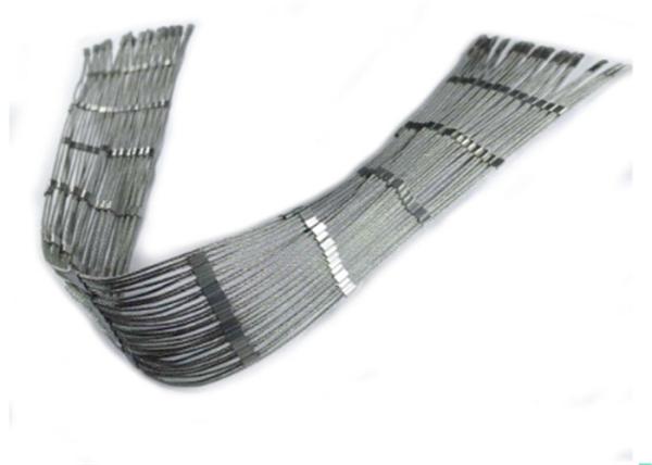 2.5mm 7 × 7 Structure Wire Rope Mesh Anti Climb Ferrule Cable