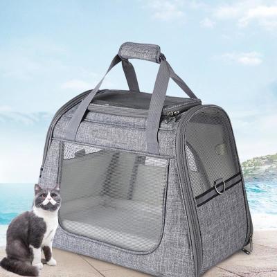 Saco tomado partido macio Tote Purse 45L×25W×34H cm do curso do portador do animal de estimação do ar grande