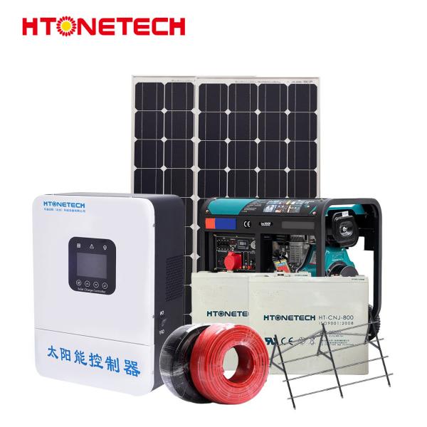 Sistemas de energia solar fotovoltaica de 1000VDC 16A Sistema híbrido de energia solar fotovoltaica personalizado