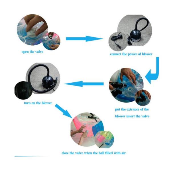 Pink Human Inflatable Bubble Ball / Inflatable Ball Suit Soccer For Rental Business