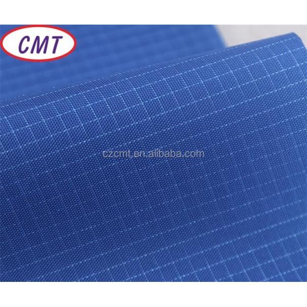 200D PU Coated Double Colors Waterproof Grid Nylon Oxford Fabric with Customized Color