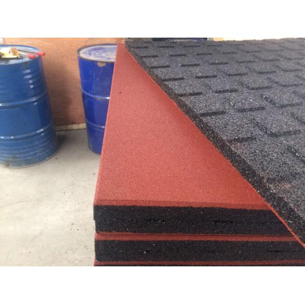 Dalles de sol carrées en caoutchouc antidérapantes pour extérieur, noires, pour aires de jeux, 15 / 20 / 25 / 30 / 40 / 50mm