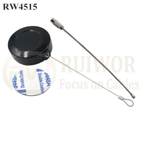 RW4515 Round Display Pull Box Plus Wire Rope Ring Catch