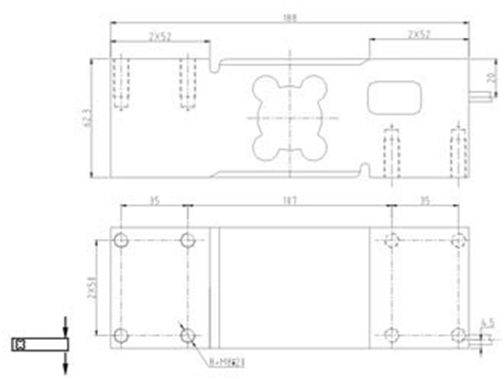 Single Point Load Cell IN-UDJ C3 800kg Aluminum weight force sensor for platfrom bench  scale IP65 2.0±0.2mV/V
