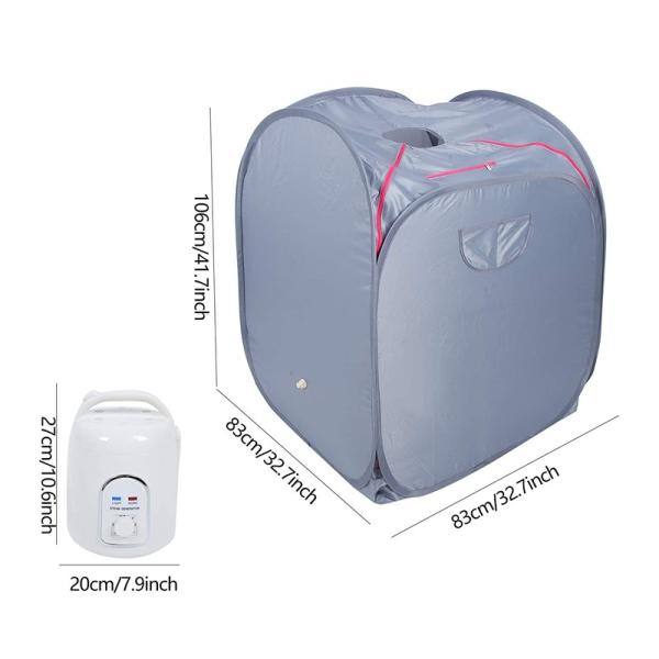 US EU Modern Popular Portable Folding Steam Sauna Room Lightweight Steam Sauna Personal Spa For Home Weight Loss Detox Relaxation