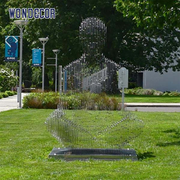 150cm выкованная скульптура металла исчезая современная диаграмма скульптура