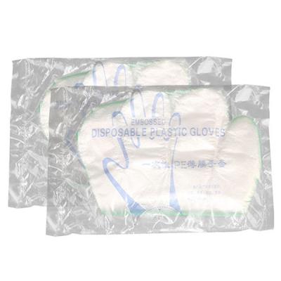 1.0g Plastic Serving Gloves , Disposable Transparent Gloves For Household Barbecue