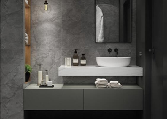 Тщета шкафов Bathroom MDF 1800mm белая современная с зеркалом
