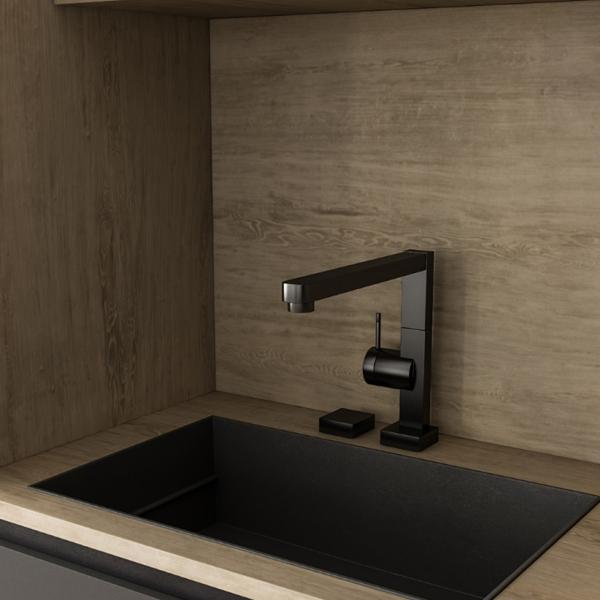 Armários de cozinha de madeira modulares modernos europeus prontos para montar