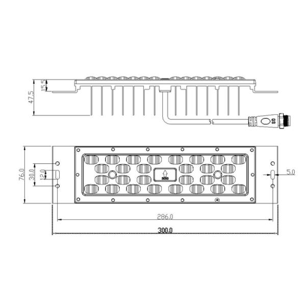 Heat Sink 30W DC 42 - 48VLED Street Light Module Stable Performance Energy - Saving