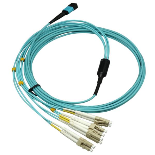 LC Multimode Gigabit Fiber Optic Cable Connector MPO Jumper OM3 OM4