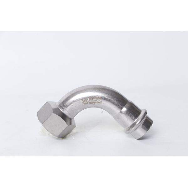 SS304 90 Degree Elbow male Press Pipe Fitting