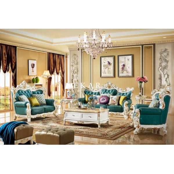 Antique Luxury Classic European Furniture Living Room Sofa Set