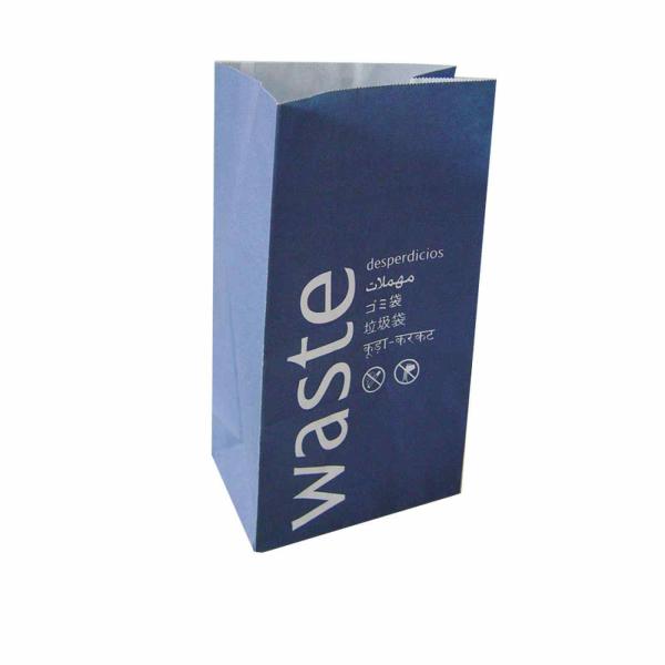 Disposable Mini SOS Kraft Paper Airline Vomit Bags Sick Bags Bulk Motion Trains
