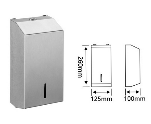 SS Washroom Paper Towel Dispenser Commercial Manual Bathroom Accessories