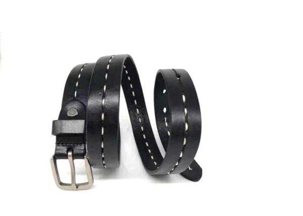 Leisure Leather Women's Thin 2.3cm Retro Cowhide Belt
