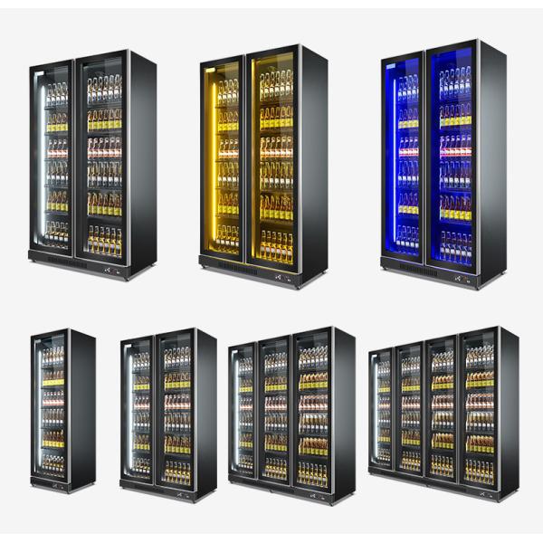 Commercial Glass Door Bottle Cooler Display Fridge For Beer Cold Drink