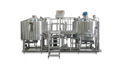 Two Vessel Brewing 5BBL Automated Beer Brewing System SS304 For Beer Production