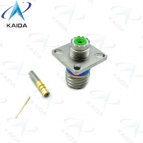 MIL-DTL-38999 Série 3 Conector de recipiente acoplamento roscado 1 Contato D38999/20FA10BN.1 Contato coaxial feminino.