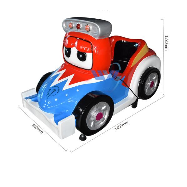 Arcade Car Kiddie Ride , Coin Operated Car Ride W80*D124*H128CM For Kids