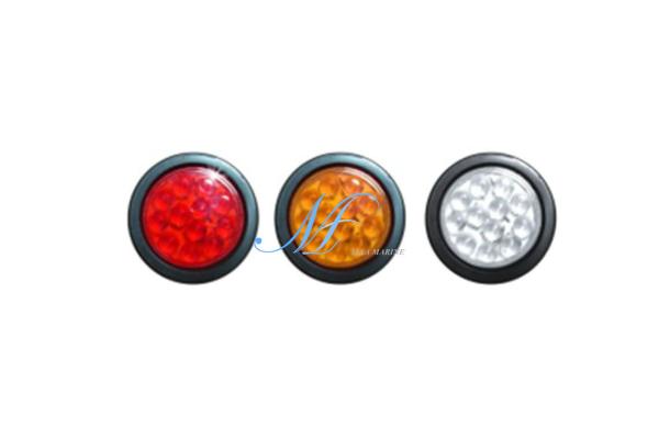5023 CIMC 4 Round stop turn tail lamp 12v 24v LED Bus Truck Tail Indicator Light
