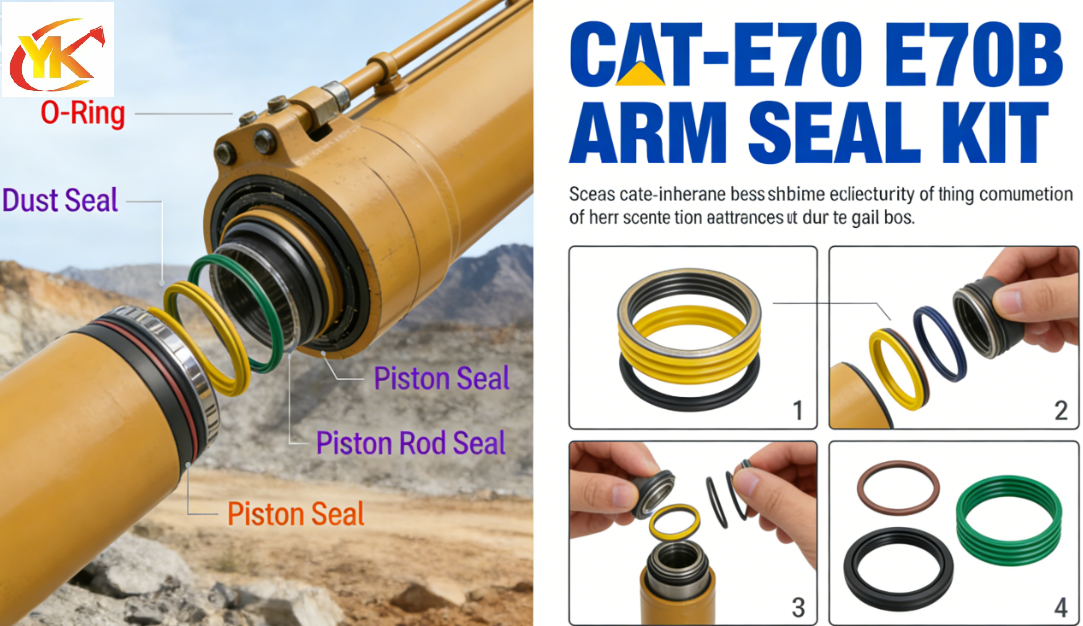 High Quality E70 E70B Excavator Arm Cylinder Seal Kit ISO9001 Certified Available For Wholesale