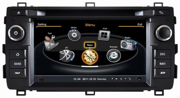 Ouchuangbo S100 dvd radio sat nav Toyota Auris 2013 with A2DP 3D 1080P video player