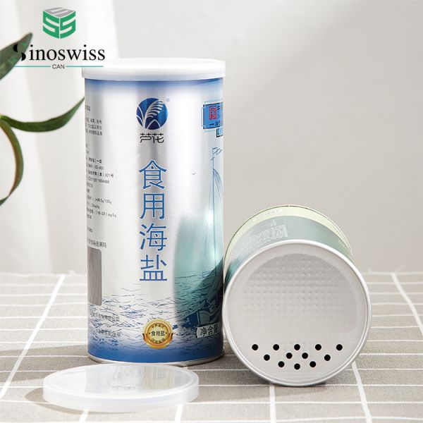 Patented Sifter Lid Spice Kraft Tube Packaging Food Grade Kraft Container For Seasoning