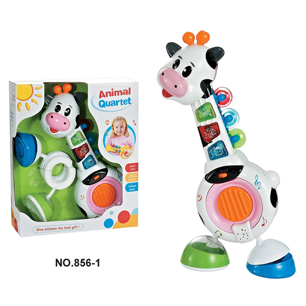 6 Pcs Plastic Kids Music Piano Baby Rattle Teether Toddler Instrument