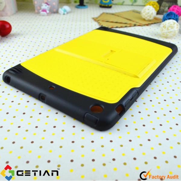 Yellow Attractive, Skidproof Effectively Protect PC + TPU Wallet Case / Ipad Mini Protective Case