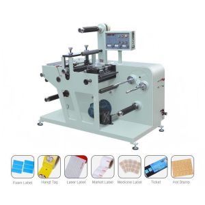 SR-320 machine automatique à découpe rotative à matrices à grande vitesse pour étiquettes autocollant en papier avec engrenage moteur de pompe