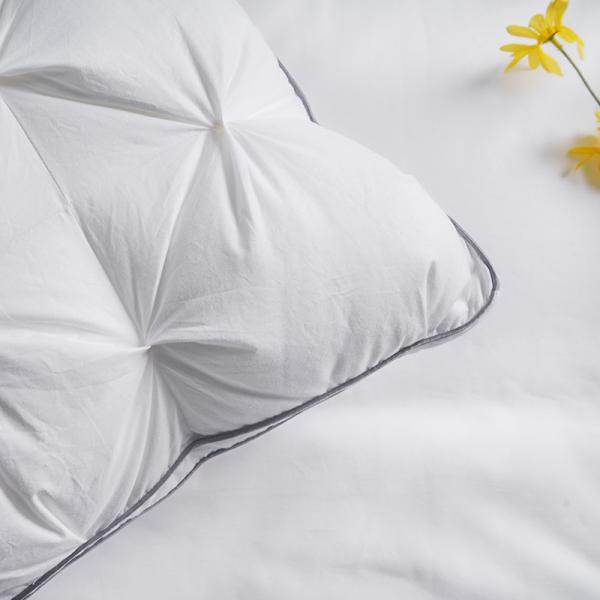 Anti - Mite Luxury Hotel Pillows Super Soft Hotel Linen 100% Cotton For Traveling
