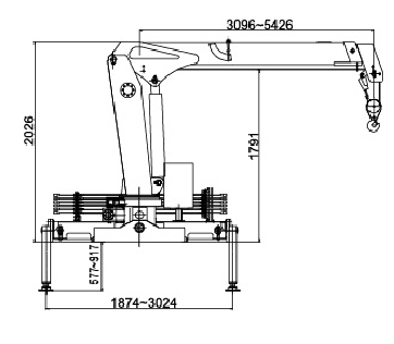 Telescopic Boom Truck Mounted Crane, Transportation Lorry Mounted Crane