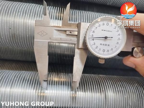 L Type Wound Finned Tube ASME SA249 TP316L With Al1100 For Air Cooler