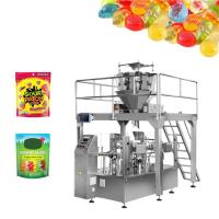 Máquina de empacotamento gomosa de Doypack dos doces dos ursos totalmente automático