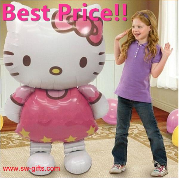 Hello Kitty Cat foil Balloons Cartoon Birthday Decoration Wedding Party Inflatable Balloon