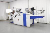 Máquina de dobrar folhetos de papel de indução de dupla tensão