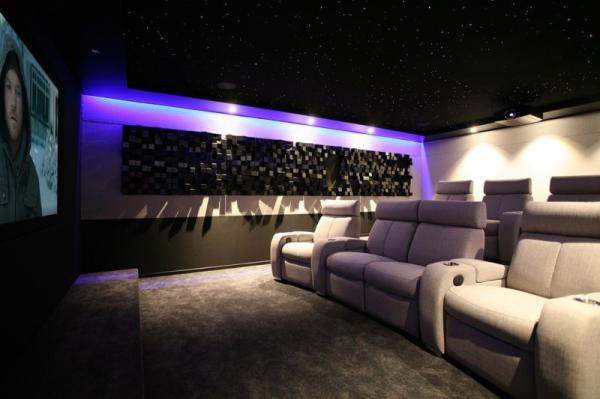 Polyester Fiberboard Fiber Optic Star Panels 9mm Cinema Ceiling Remote Control