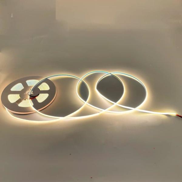 Super Narrow 3MM Width COB LED Strip Lights 400Leds/m Dimmable 5m Longer Lifespan