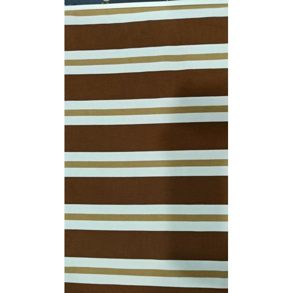 Tissu tricoté rayé confortable, de haute qualité et résistant à l'usure pour T-shirt