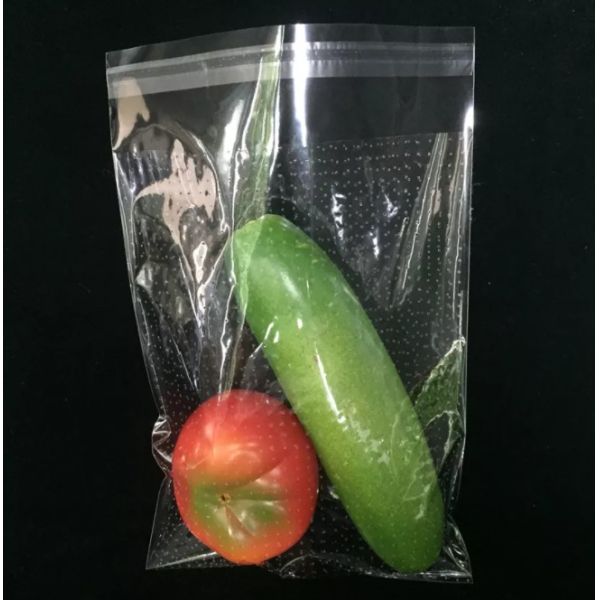 Custom Clear Plastic Micro Perfortated Bag for Fresh Fruits & Vegetables for Frozen Food & Shopping Use
