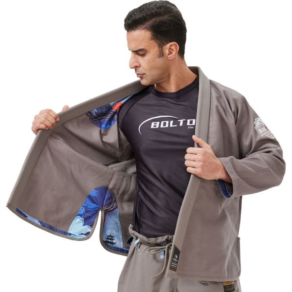 Custom BJJ Gi Kimono With 380gsm Pearl Weave Jacket And 280gsm Twill Pants