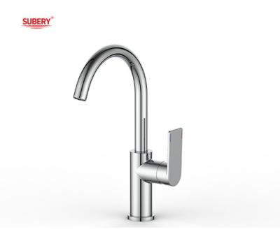 Chrome Brass Cold And Hot OEM Kitchen Sink Mixer Taps Single Lever